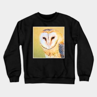 Snow Owl in Watercolor Crewneck Sweatshirt